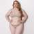 Conjunto Plus Size sem Bojo em Microfibra e Renda (LBR9103) - loja online