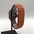 Pulseira Para Apple Watch Magnética Couro Elos Laranja - comprar online
