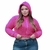 Jaqueta feminina cropped teddy com capuz e zíper 38 ao 50 - casaquinho feminino curto sherpa pelúcia de manga longa M G1 (086jaqusherzipcapuz) - loja online