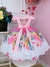 Vestido Infantil Unicórnio Rosa e Acompanha a Tiara Luxo (1007RS) - comprar online