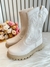 Bota infantil Boiadeira Texana Off White Com Zíper Luxo (21101WF)