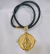 Colar em Couro Country Nossa Senhora Aparecida Banhada em Ouro 18k Unissex - comprar online