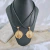 Colar em Couro Country Nossa Senhora Aparecida Banhada em Ouro 18k Unissex