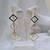 Brincos Longo luxo Banhada a Ouro 18k Semi Joias