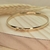 Pulseira Escrava Com Coração Bnhada a Ouro 18k Semi Joias