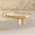Pulseira Escrava Com Coração Bnhada a Ouro 18k Semi Joias Com 2 Bonecos