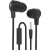 Fone de Ouvido 5+ Easy Flat Com Microfone Preto
