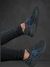 Tênis Esportivo Feminino Leve e Confortável - D012 Preto/Azul