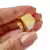Anel Masculino Selo Quadrado Para Gravar Banhado Ouro 18k - comprar online