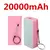 20000mAh portátil mini power bank carregador super rápido bateria externa para - loja online