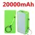 20000mAh portátil mini power bank carregador super rápido bateria externa para