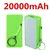 20000mAh portátil mini power bank carregador super rápido bateria externa para