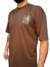 Camiseta Oversized Marrom Los Brabos Monkey