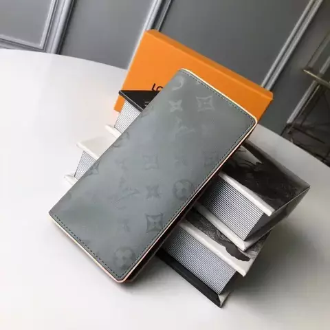 Carteira feminina LV Damier, Monogram Canvas