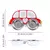 PLATO INFANTIL ROJO CON DISEÑO DE AUTO - comprar online