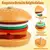 JUEGO DE MADERA PARA CLASIFICAR Y APILAR SANDWICH Y HAMBURGUESA en internet