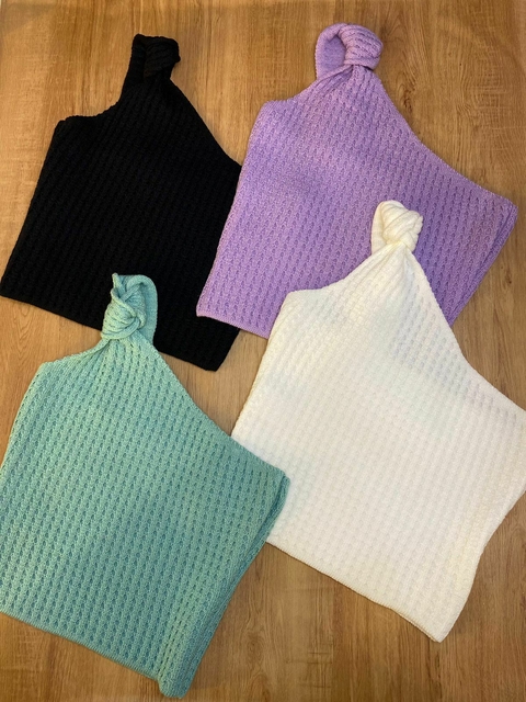 Cropped nula manga tricot modal