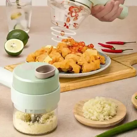 Cortador Triturador Elétrico Multifuncional Para Vegetais E Carnes Aço Inoxidáve