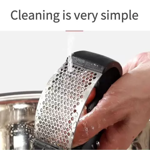 Imprensa de alho de aço inoxidável manual do agregado familiar alho imprensa cur