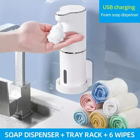 Dispensadores automáticos de sabão da espuma, máquina de lavar a mão intelig - comprar online