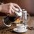 CAFETEIRA FRANCESA EM INOX MAQUINA DE CAFE 350ML PRENSA CHALEIRA EM VIDRO CREMEIRA BULE FRENCH PRESS (1530) - DropStyle