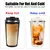 Imagem do Caneca térmica para carro, display de temperatura, 510ml, caneca de café para