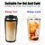 Caneca térmica para carro, display de temperatura, 510ml, caneca de café para - DropStyle