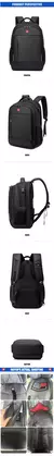 Mochila Masculina Suíça – Portátil, Impermeável e Antifurto - loja online