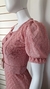 Vestido Em Tule Com Cinto Rose - Abba Moda Evangélica