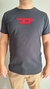 T’SHIRT MASCULINA PRETO COM VERMELHO - comprar online