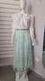 Saia Em Tule Bordado 3D - comprar online