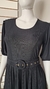 Vestido Longo Preto Em Malha Scott