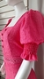 Vestido Em Crepe Texturizado Rosa - loja online
