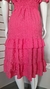 Vestido Em Crepe Texturizado Rosa na internet