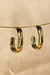 Brinco Argola Média Oval Banhado Em Ouro 18k - comprar online
