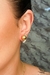 Brinco De Bola Lisa Folheada Em Ouro 18k
