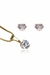 Conjunto Brinco Colar Coração De Zircônia - comprar online