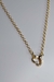 Colar Com Corrente Dourada E Fecho De Coração Banhado Em Ouro 18k