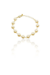 Pulseira Corrente De Pérolas Banhado Em Ouro 18k na internet