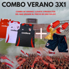 OFERTA 3x1 RIVER: MUSCULOSA DRI-FIT + SHORT + OJOTAS