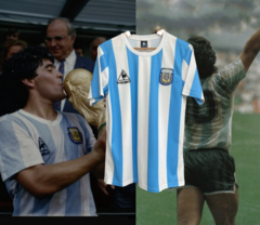 Camiseta Maradona Retro 1986 Titular