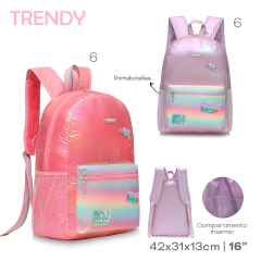 Mochila Trendy LILA 17618 LILA - ZATIMA MAYORISTA