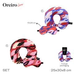 Set Viaje Oreiro Almohada y Masc Rojo 31323 - tienda online