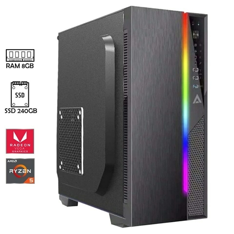 PC RYZEN 5 5600G SSD 240GB RAM 8GB