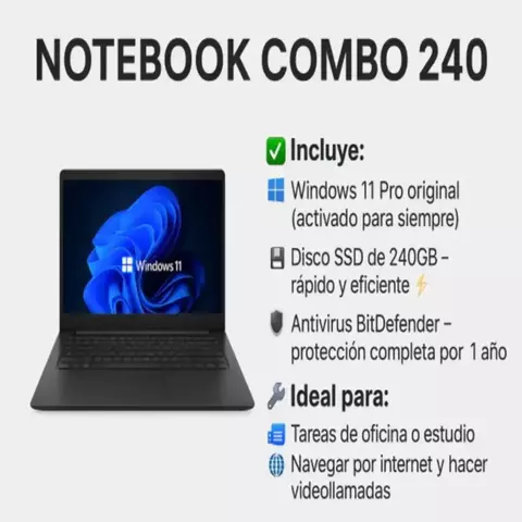 NOTEBOOK COMBO 240GB - comprar online