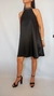 Vestido Saten Negro Saya