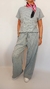 Remera Wafle Gris Melange