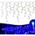 Cascata De Natal 100 LEDS Luz Azul 8 Funções tomada macho / fêmea 3,00m 220V. - Nova Luminaria
