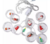 Cortina com 130 LEDs Colorido fio de Fada figuras natalinas PVC 2,5 metros bivolt. - Nova Luminaria