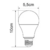 Lâmpada Led Bulbo A55 7W 6500K E27 Bivolt 1006R - Galaxy Led. na internet
